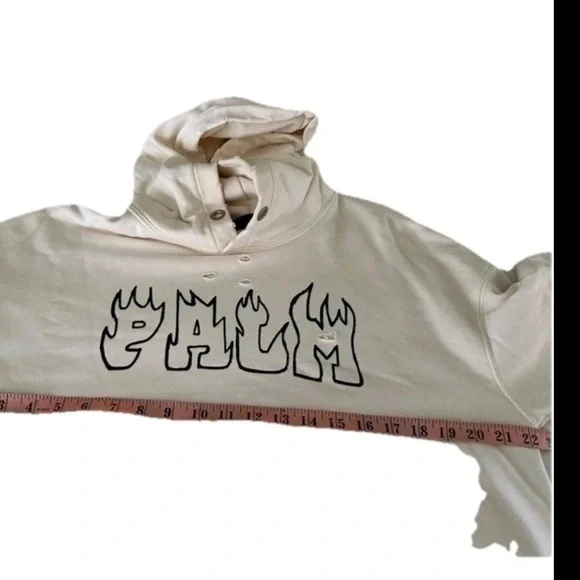 Palm Angels Palm Skull Vint Hoody White Green lar ssense street gallery utility - Picture 10 of 11